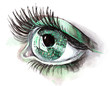 Illustration: matrix in the eye (series C) . matrix in the eye (series C) .