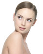 Young woman with clean skin