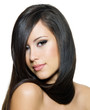 Foto: Beautiful young woman with long straight brown hair Beautiful young woman with long straight brown hair