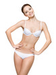 Happy young woman with beautiful body