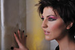 moder girl with makeup