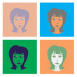 Woman in pop-art style illustration