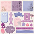 Scrapbook desgin Elements - Retro Fashion Set in vector Scrapbook desgin Elements - Retro Fashion Set in vector