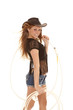 cowgirl holding rope cowgirl holding rope