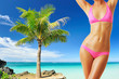 Woman with beautiful body at beach Woman with beautiful body at beach
