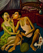 Oil on canvas. Art picture.