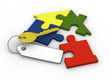 Key from puzzle home