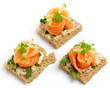 Canapes mit Räucherlachs