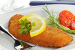 Gebackenes Seelachsfilet mit Zitrone