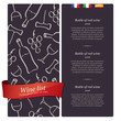 Wine list design