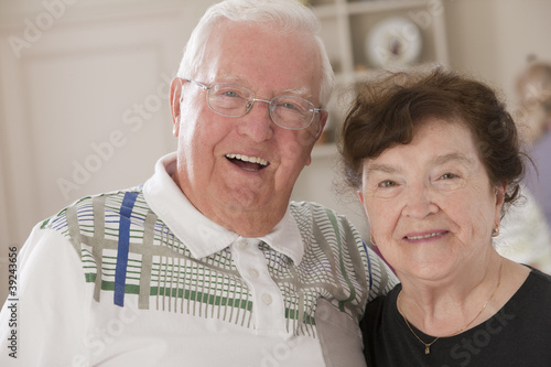 Photo: Portrait of a couple elder smiling Portrait of a couple elder smiling
