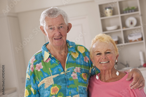 Photo: Portrait of a couple elder smiling Portrait of a couple elder smiling