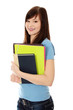 Happy student girl