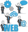 businessman & internet