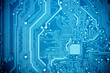 blue circuit board