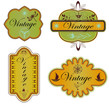 vector set vintage labels