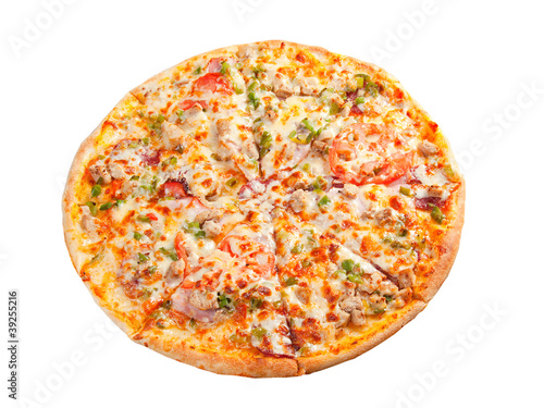 Photo: Tasty Italian pizza.Neapolitan Tasty Italian pizza.Neapolitan