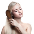portrait of a beautiful young blonde woman comb wonderful hair portrait of a beautiful young blonde woman comb wonderful hair