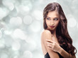 Beautiful Brunette Girl. Healthy Long Hair Beautiful Brunette Girl. Healthy Long Hair