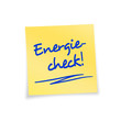 Illustration: Notizzettel gelb Energiecheck Notizzettel gelb Energiecheck