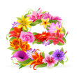 Buchstabe Blume klein - e