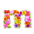 Buchstabe Blume klein - m