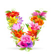 Buchstabe Blume - v