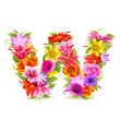 Buchstabe Blume klein - w