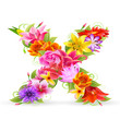 Buchstabe Blume klein - x