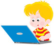 Boy with a laptop
