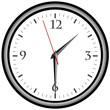 Uhr - Uhrzeit 1:30 am / pm