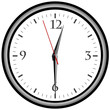 Uhr - Uhrzeit 12:30 am / pm