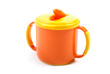 Children's plastic cups isolated Children's plastic cups isolated