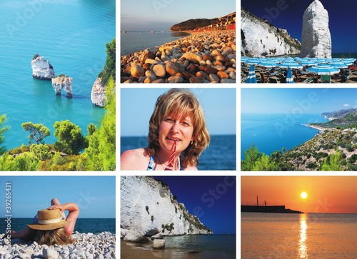 Photo: Gargano peninsula - collage Gargano peninsula - collage