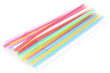 bright straws isolated on white