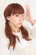 Portrait of a young Asian woman