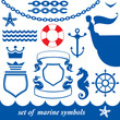Set of marine elements