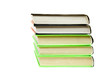 Stack of books isolated