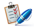 checklist on a clipboard