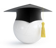 volleyball ball graduation cap
