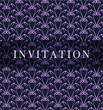 Vector: Retro vector violet invitation card Retro vector violet invitation card