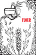 Vector: Wheat frame Wheat frame