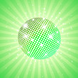 Illustration: Green disco ball Green disco ball