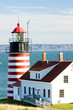West Quoddy Head Lighthouse, Maine, USA