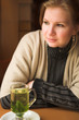 Blonde adult woman