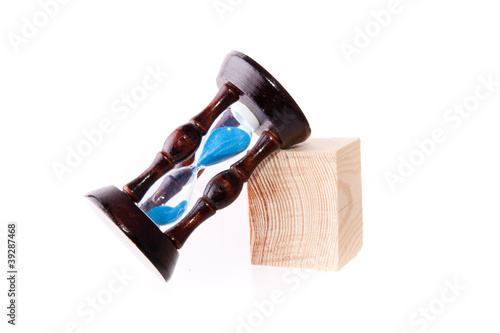 Photo: Sand glass made of wood Sand glass made of wood