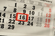 List calendar month from the date of selection, side view List calendar month from the date of selection, side view