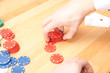 Pokerchips stapeln