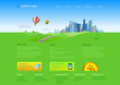 Skyscrapers cityscape business website template
