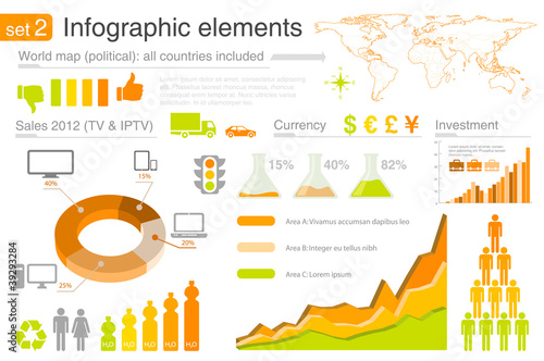 Vector: Infographics design template set 2. Editable. Infographics design template set 2. Editable.